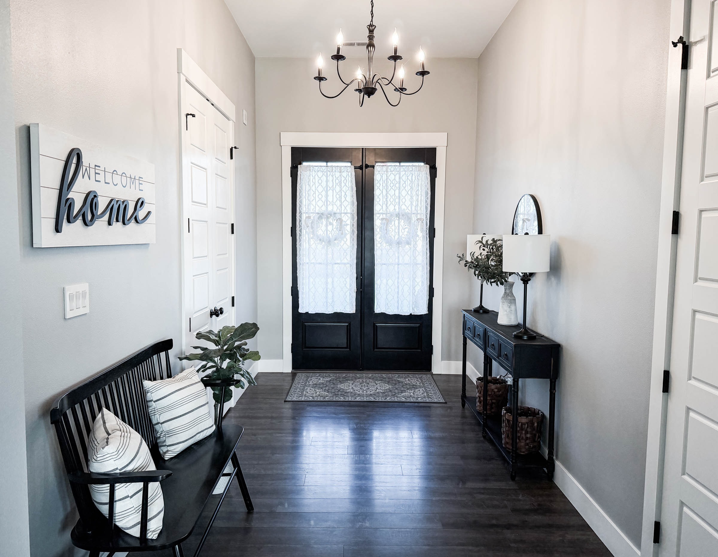 Foyer entry looking toward front doors