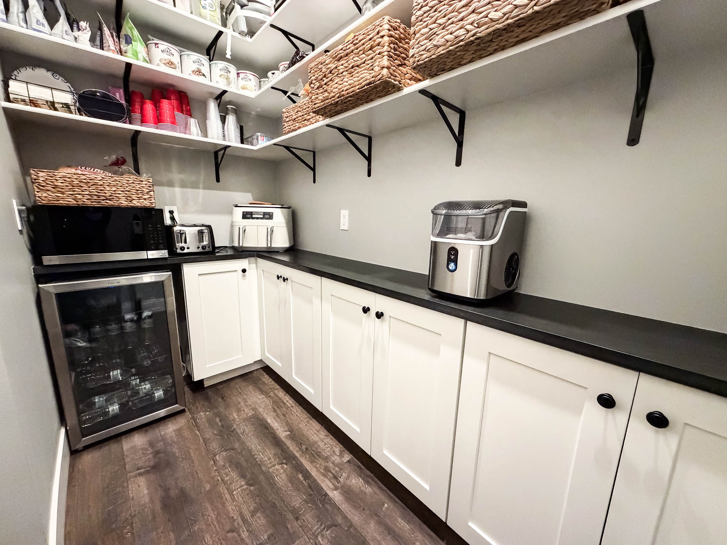 Hidden walk-in pantry