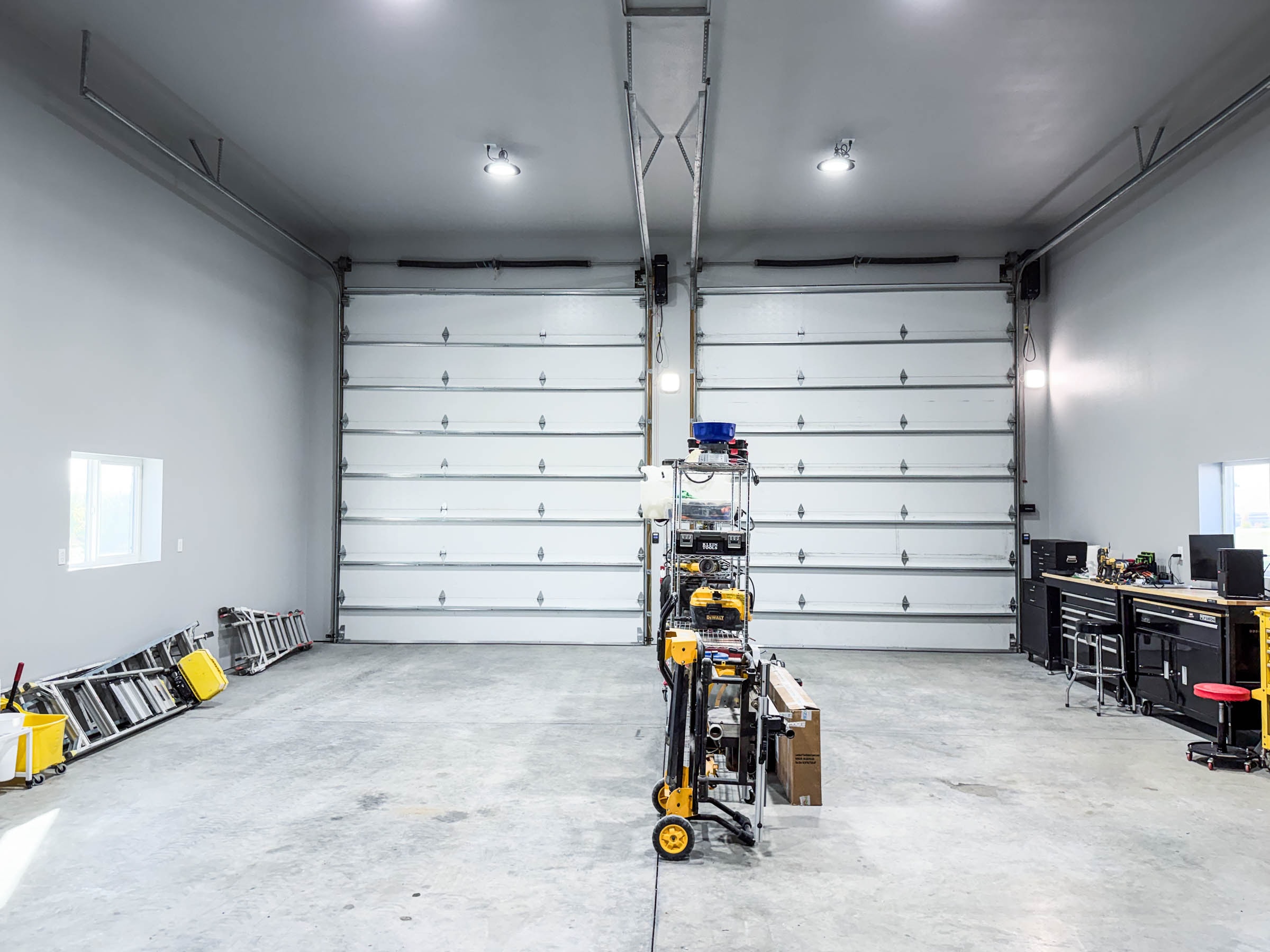 RV shop interior — finished and climate controlled